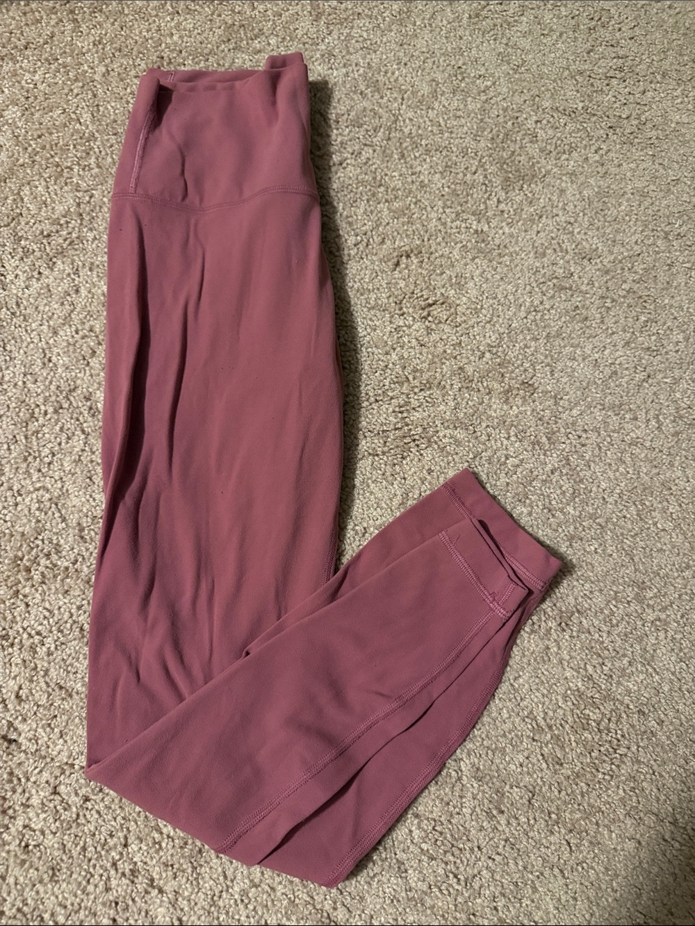 Lululemon Align Pant II 25” High Rise Leggings Size 6 Misty Merlot